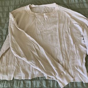 cream long sleeve thermal